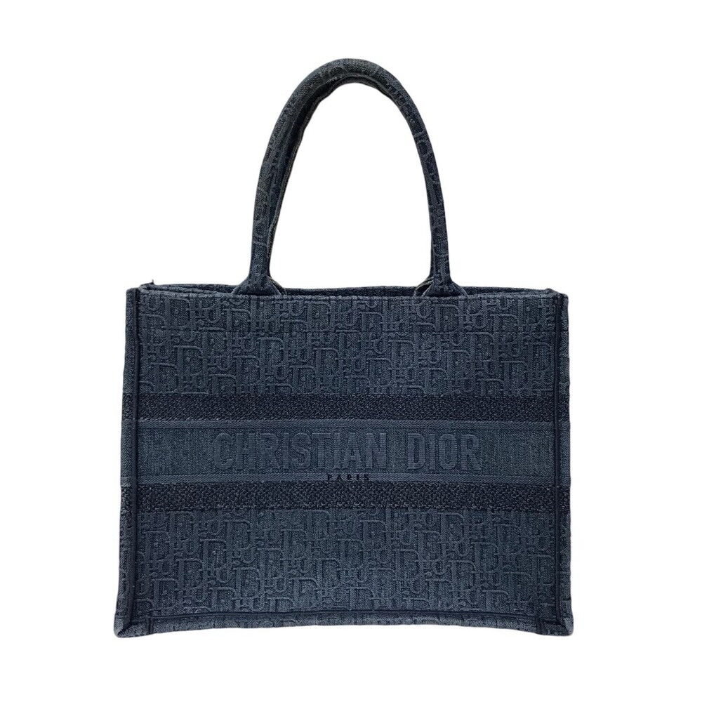 Christian Dior Denim Book Tote Bag Indigo